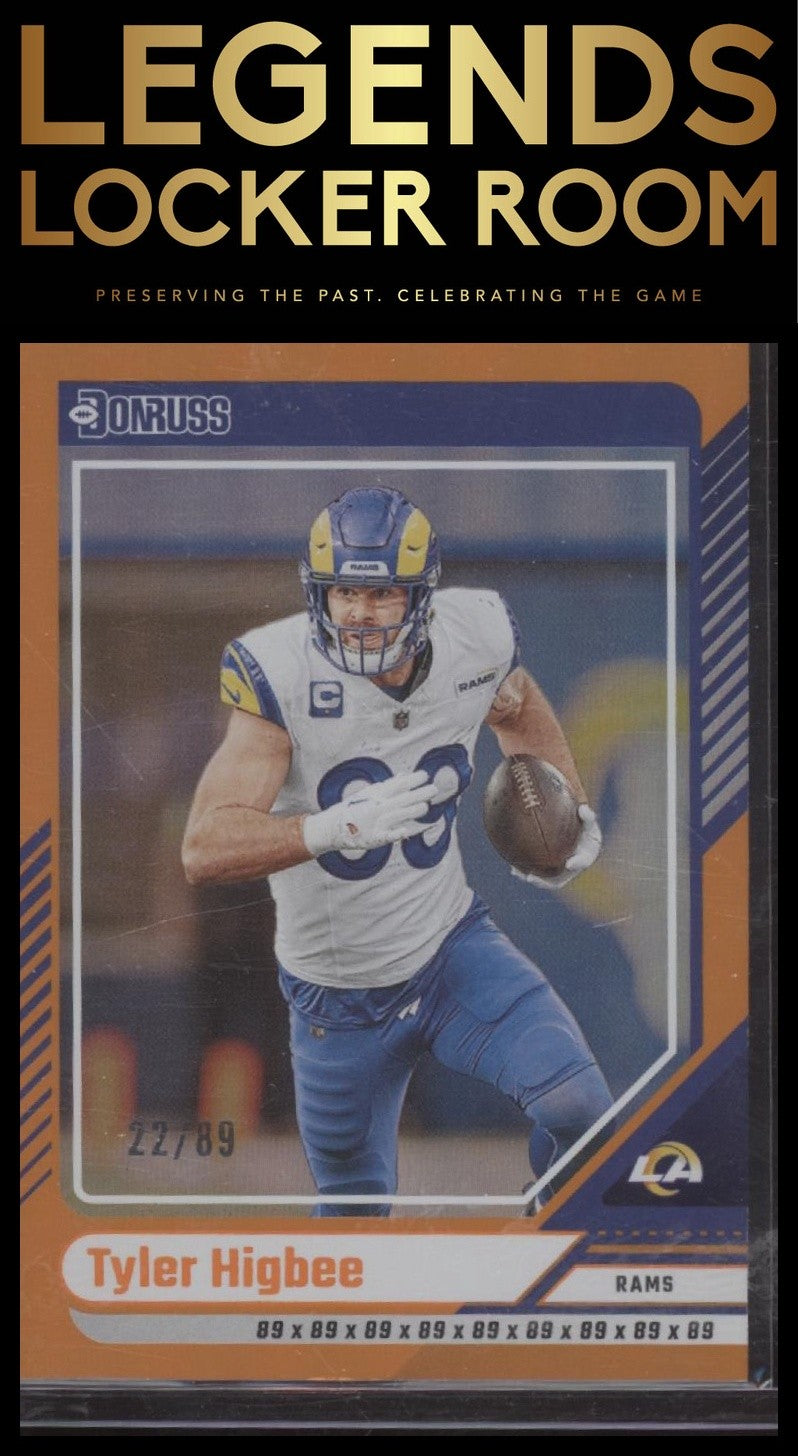 2024 Donruss #186 Tyler Higbee Jersey Number #/89