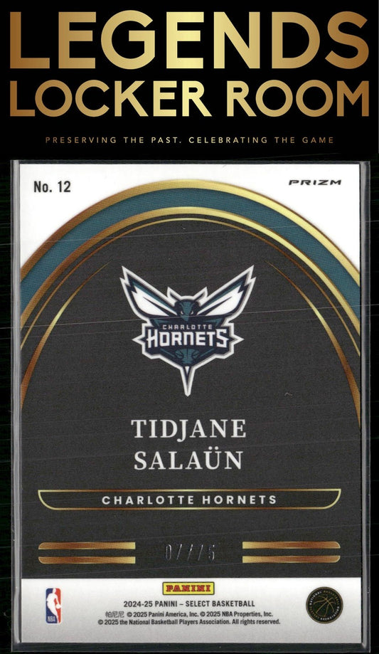 2024-25 Panini Select #12 Tidjane Salaun Future Blue /75
