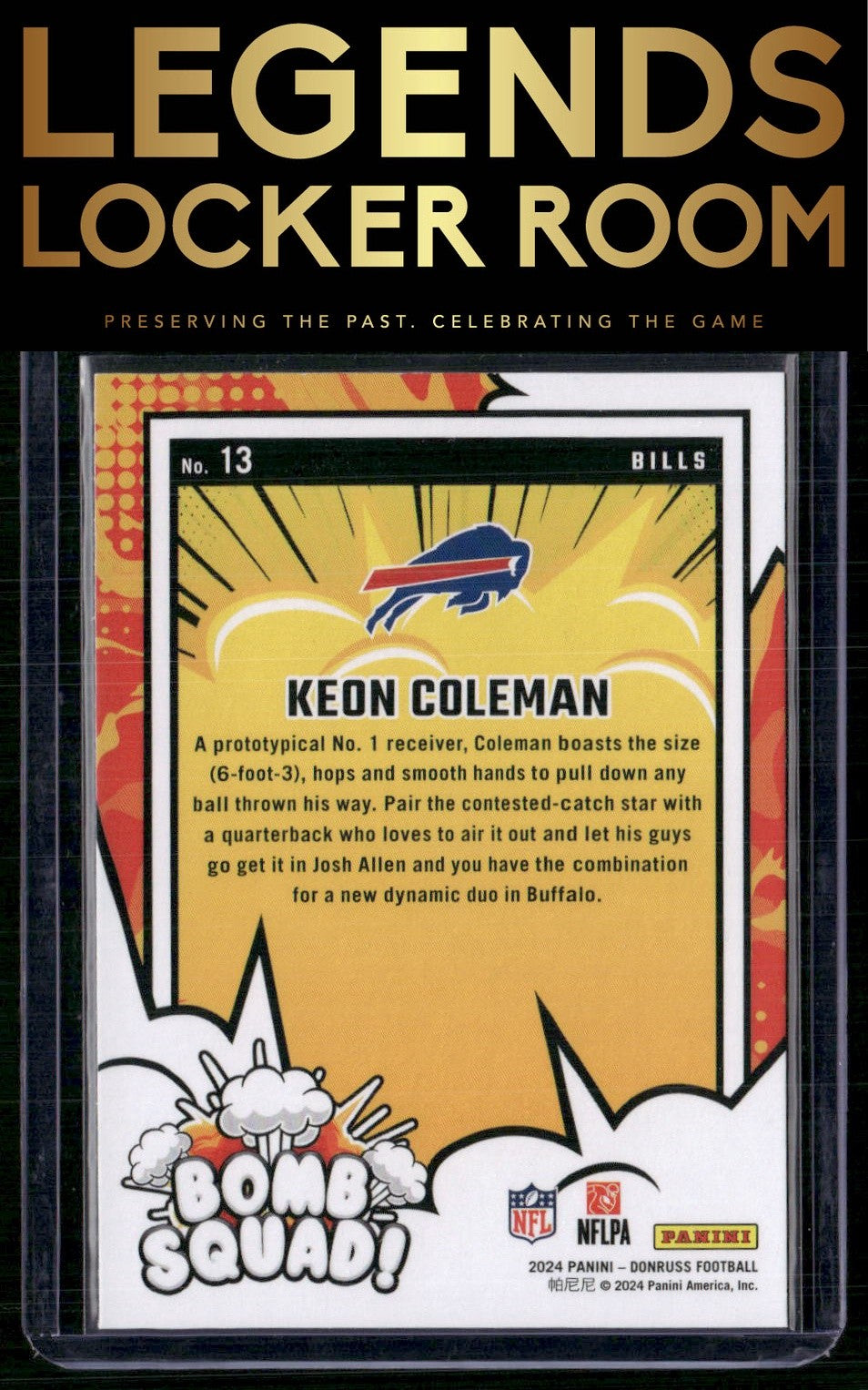 2024 Donruss #13 Keon Coleman Bomb Squad