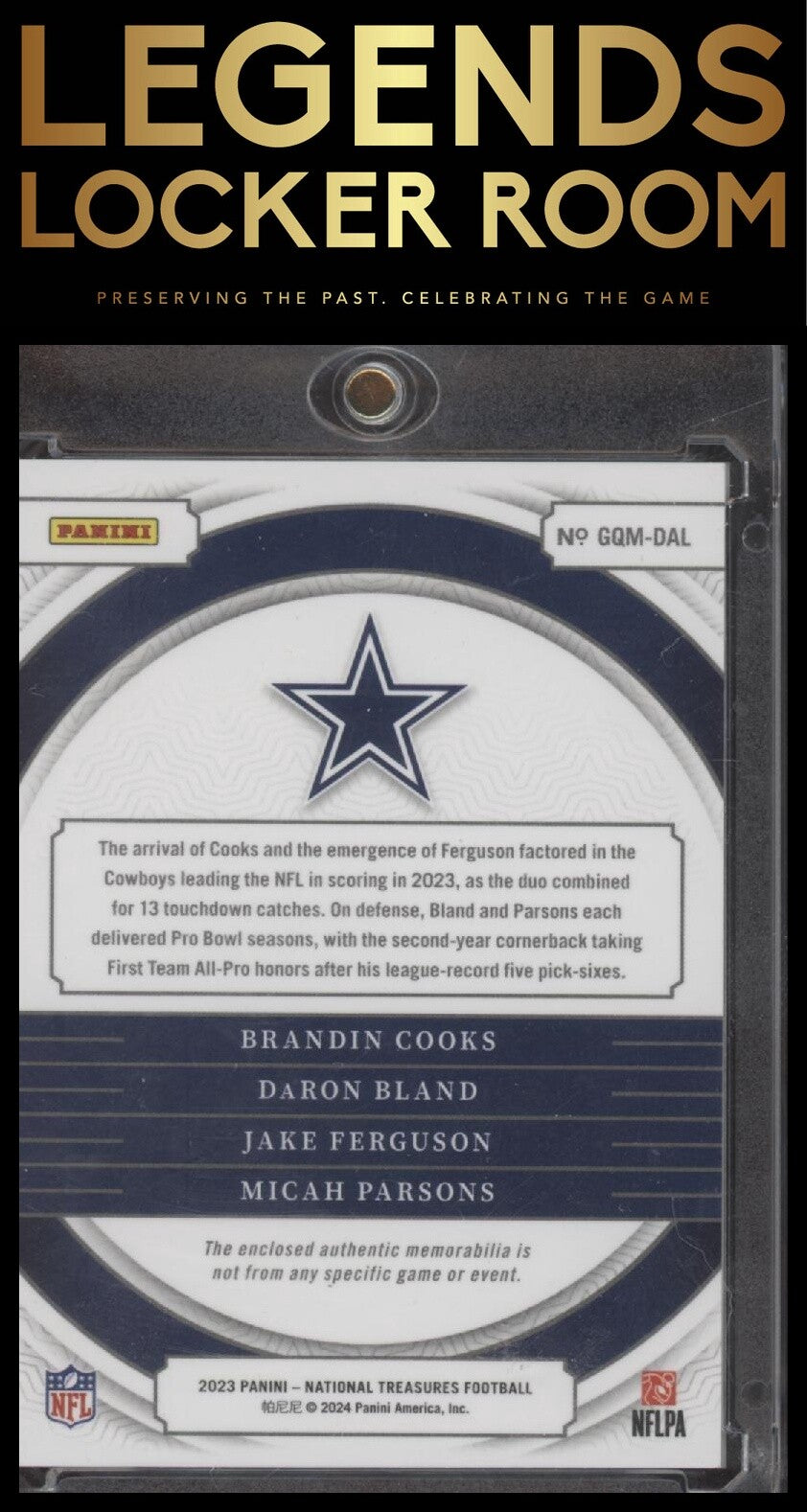 2023 Panini National Treasures Cooks/Bland/Ferguson/Parsons