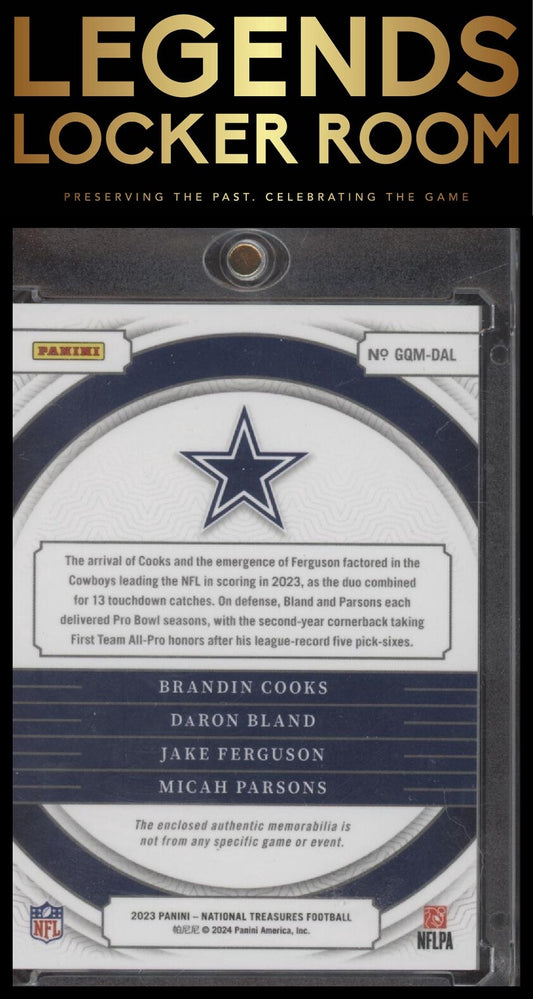 2023 Panini National Treasures Cooks/Bland/Ferguson/Parsons