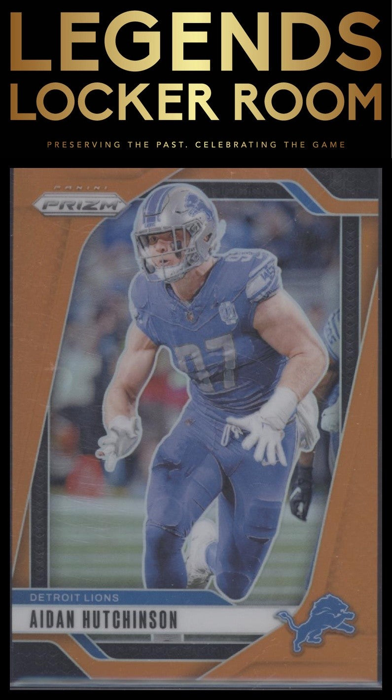 2024 Panini Prizm #97 Aidan Hutchinson Orange #/249