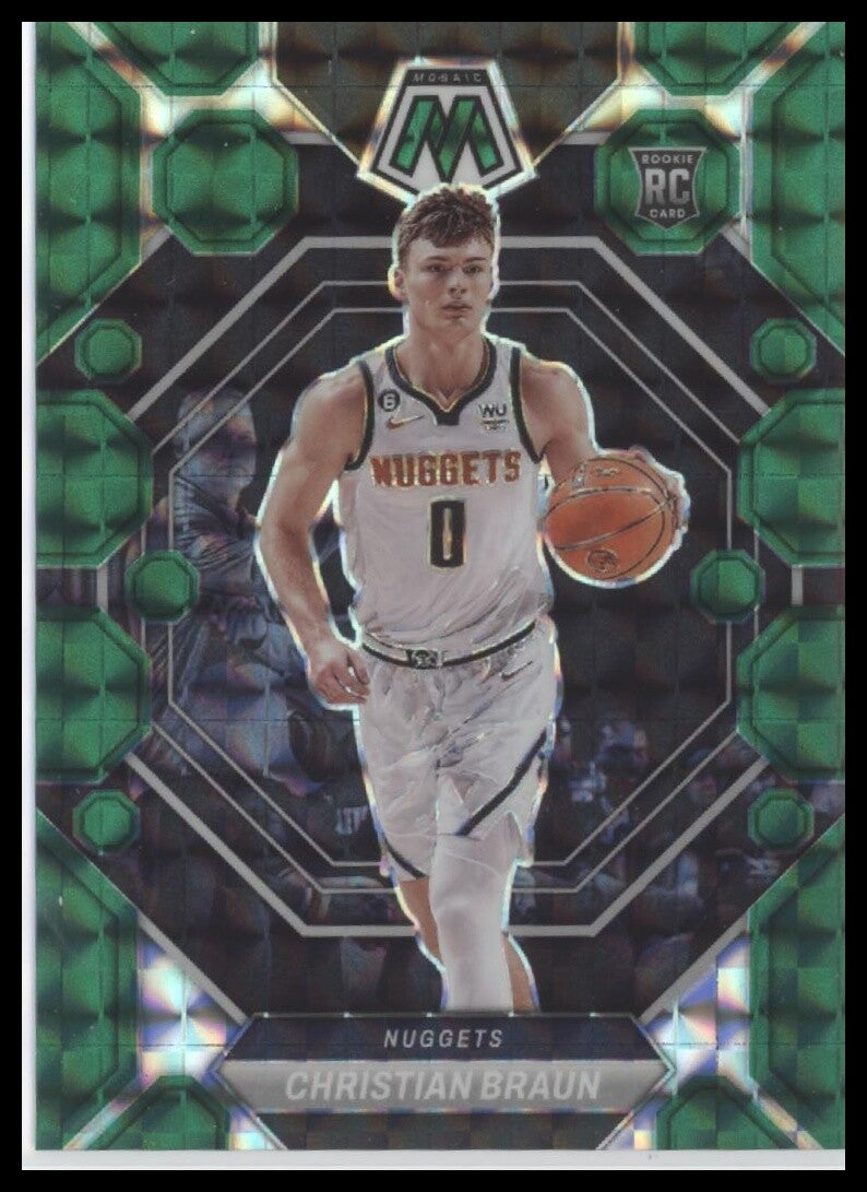 2022-23 Panini Mosaic #240 Christian Braun Green