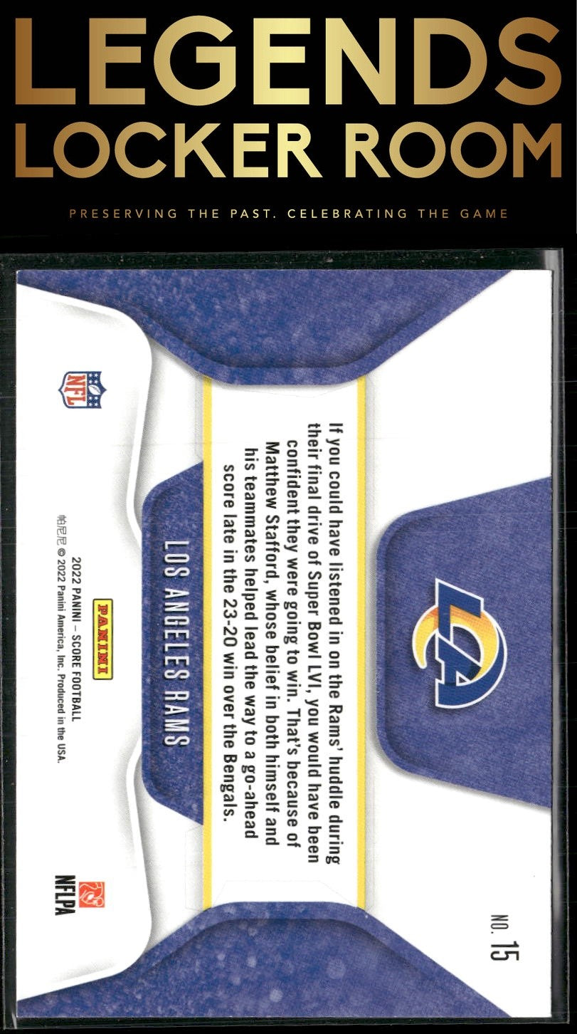 2023 Score #15 Los Angeles Rams Huddle Up