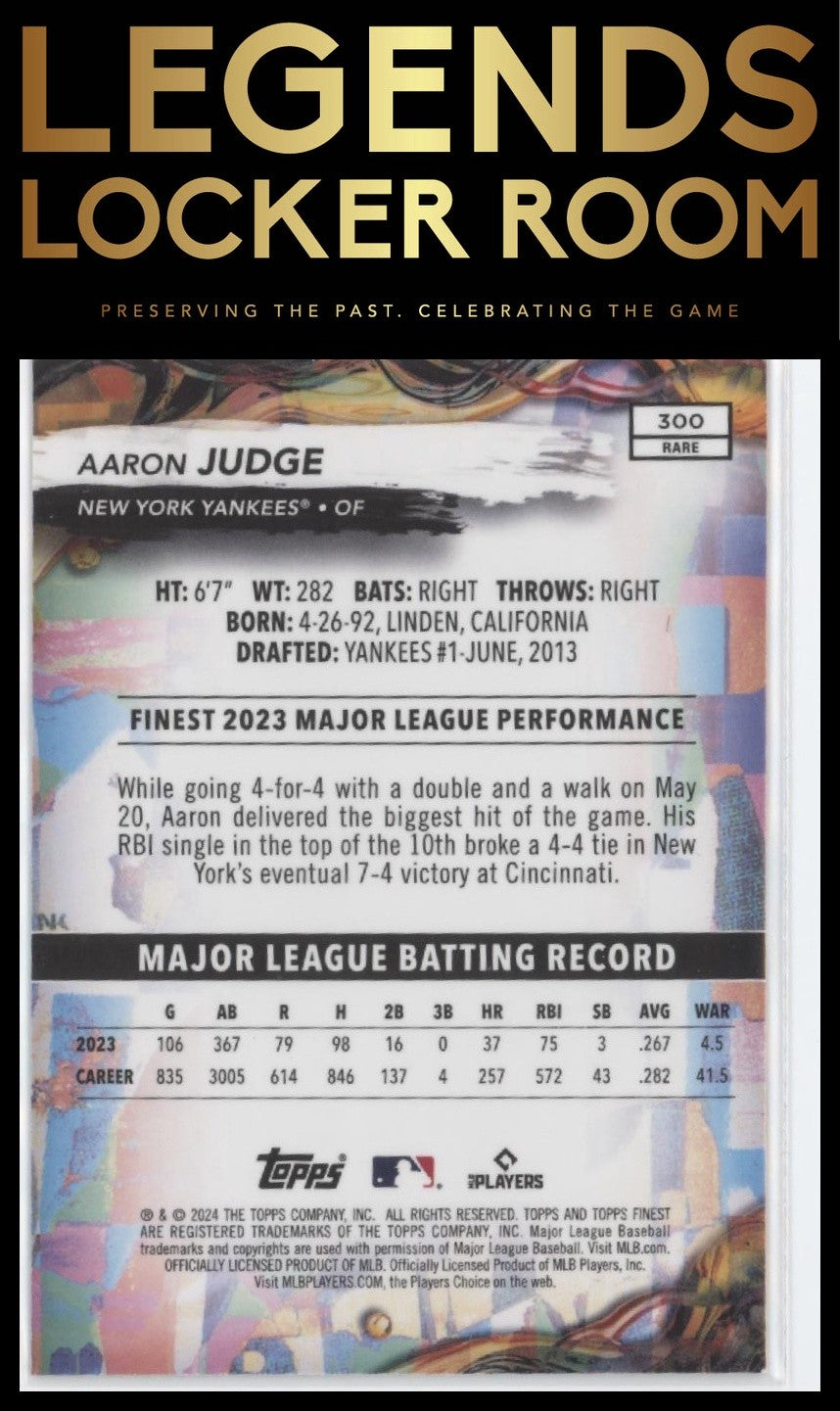 2024 Finest #300 Aaron Judge