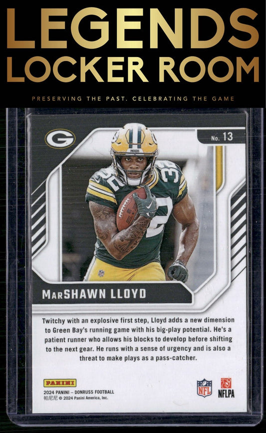 2024 Donruss #13 MarShawn Lloyd The Elite Series Rookies