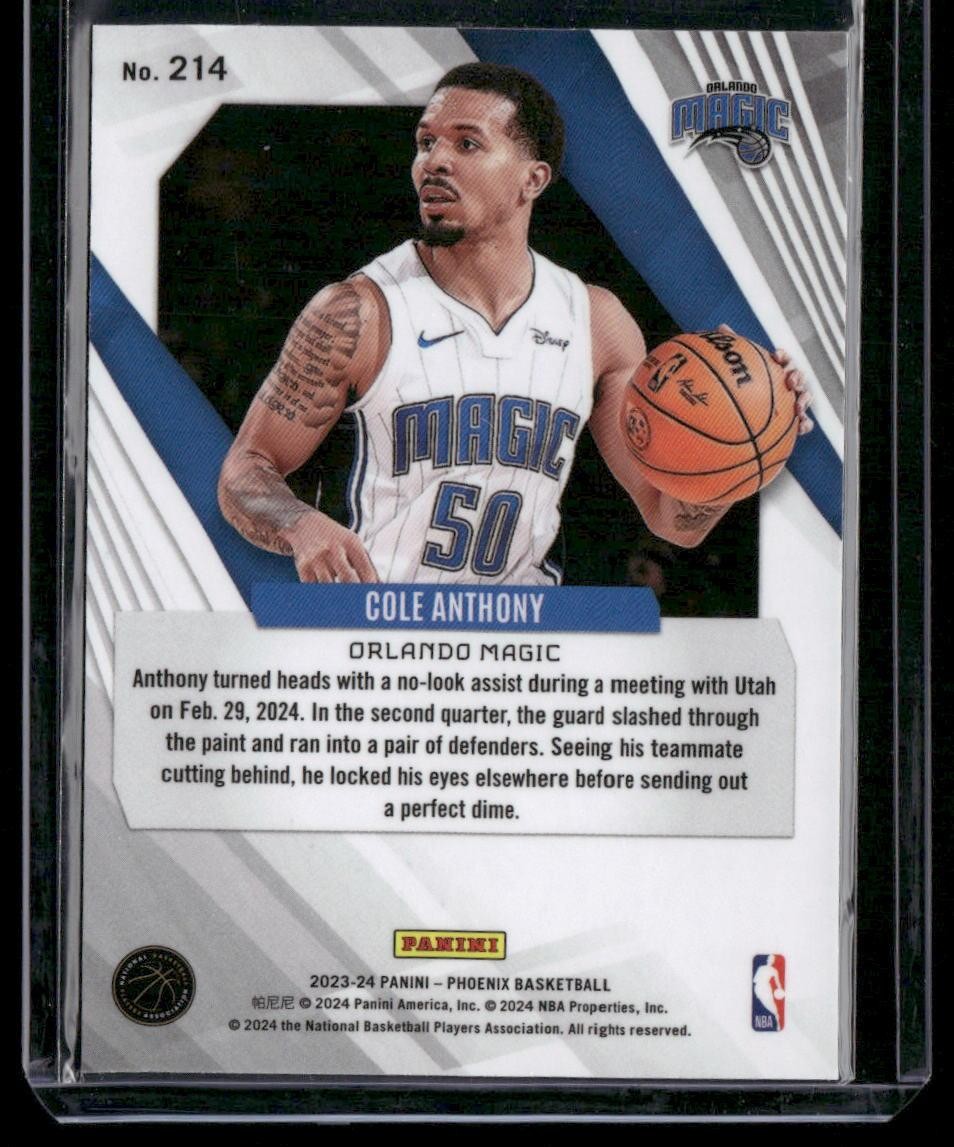 2023-24 Panini Phoenix #214 Cole Anthony