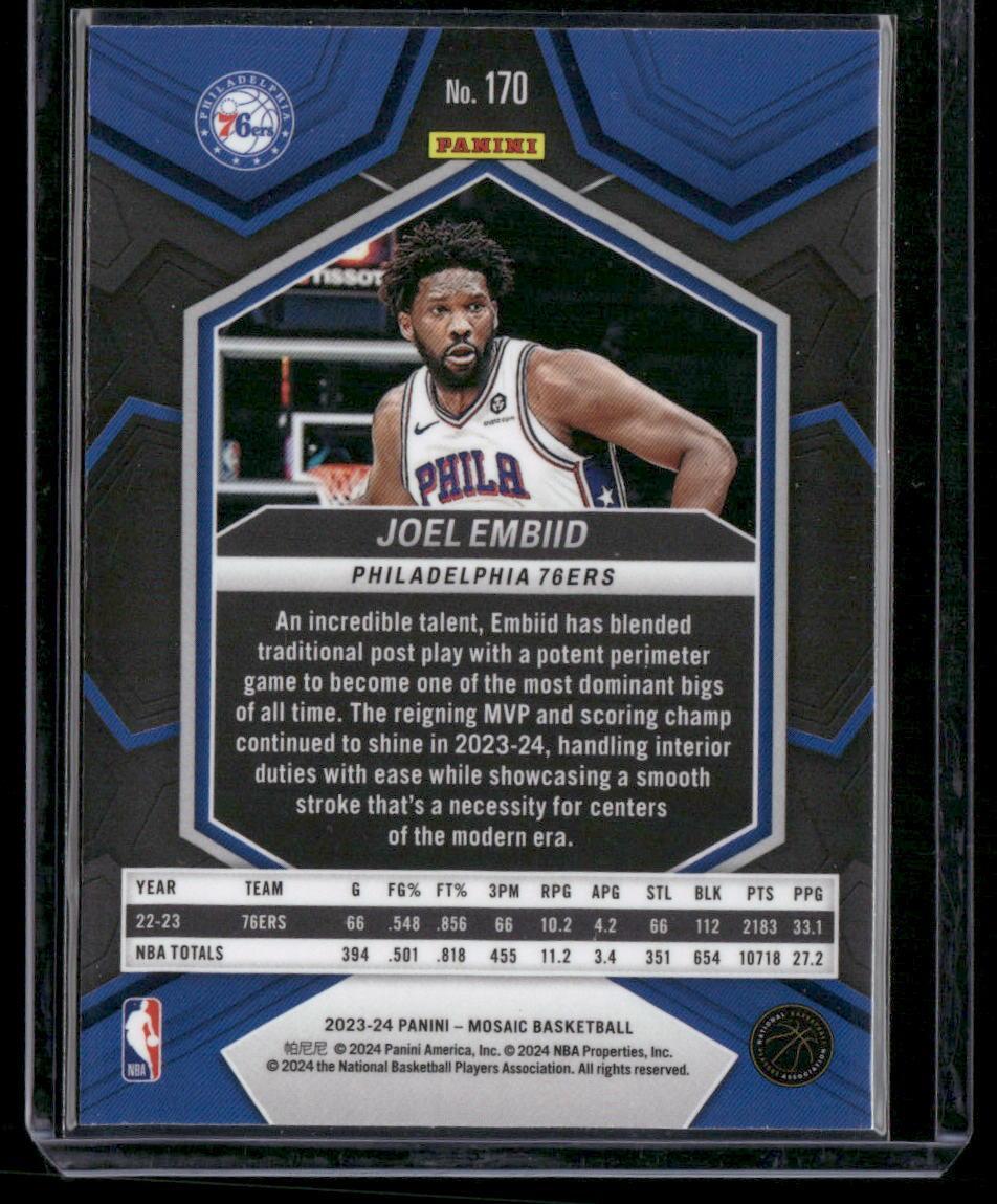2023-24 Panini Mosaic #170 Joel Embiid