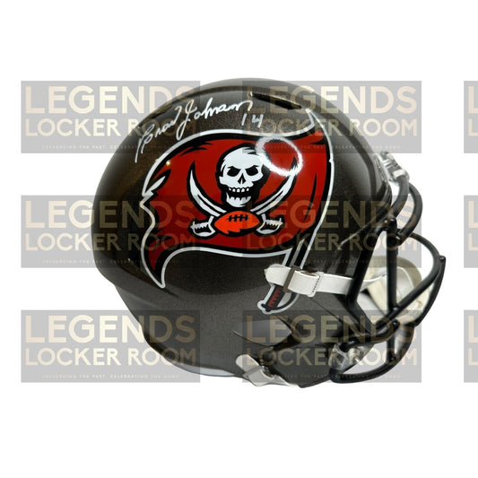 Brad Johnson Signed Tampa Bay Buccaneers Helmet - Certificate of Authenticity 