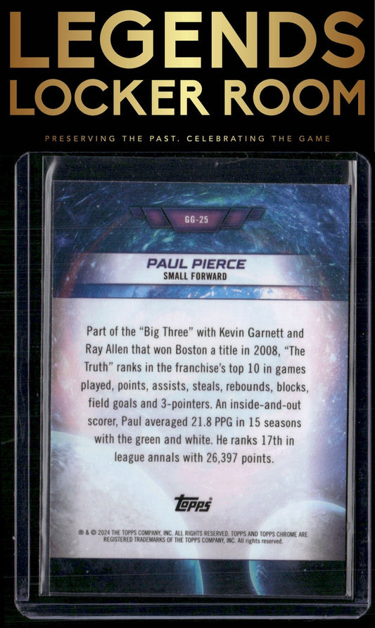 2023-24 Topps Chrome Cosmic #GG-25 Paul Pierce Galaxy Greats