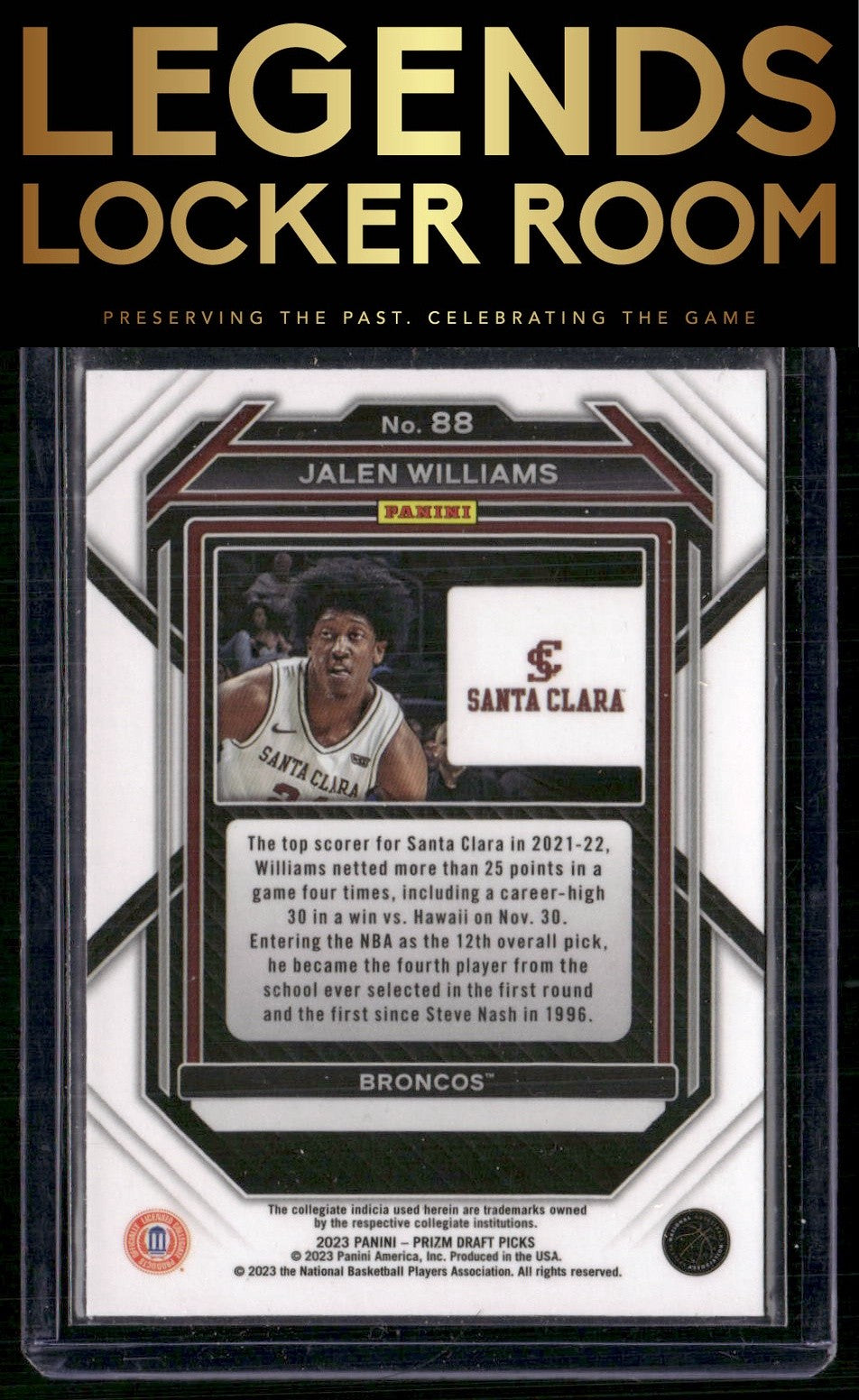 2023 Panini Prizm Draft Picks #88 Jalen Williams