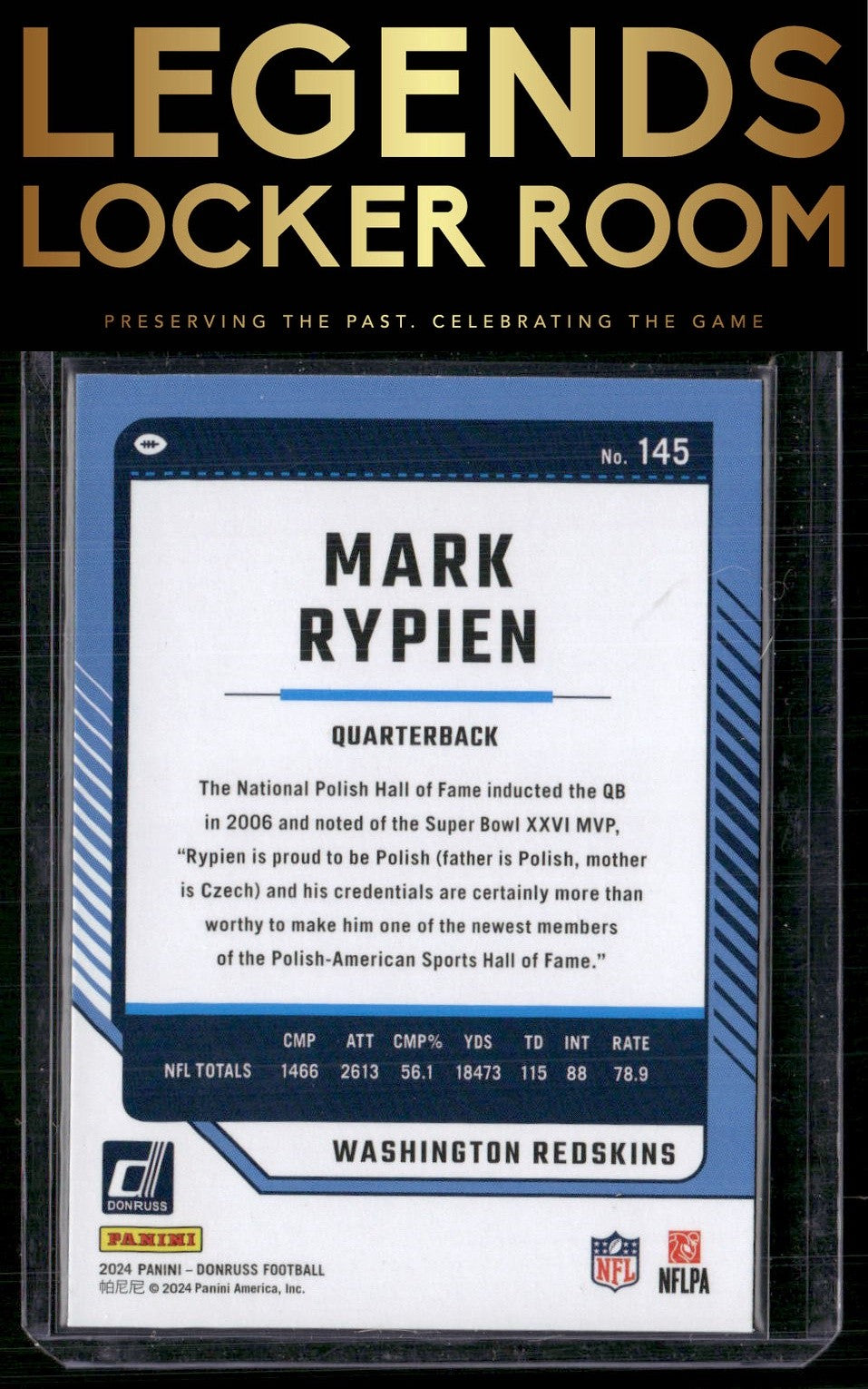 2024 Donruss #145 Mark Rypien Press Proof Red