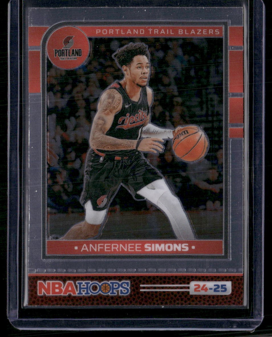 2024-25 Hoops #127 Anfernee Simons Premium Prizms Silver