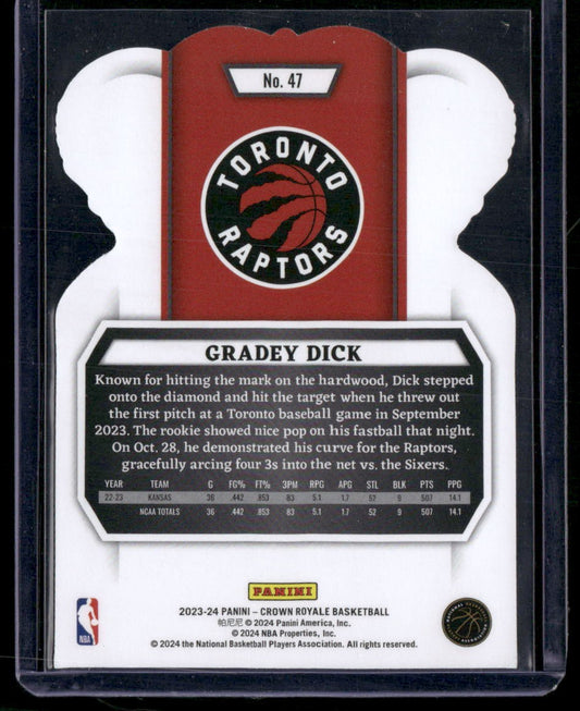 2023-24 Panini Crown Royale #47 Gradey Dick