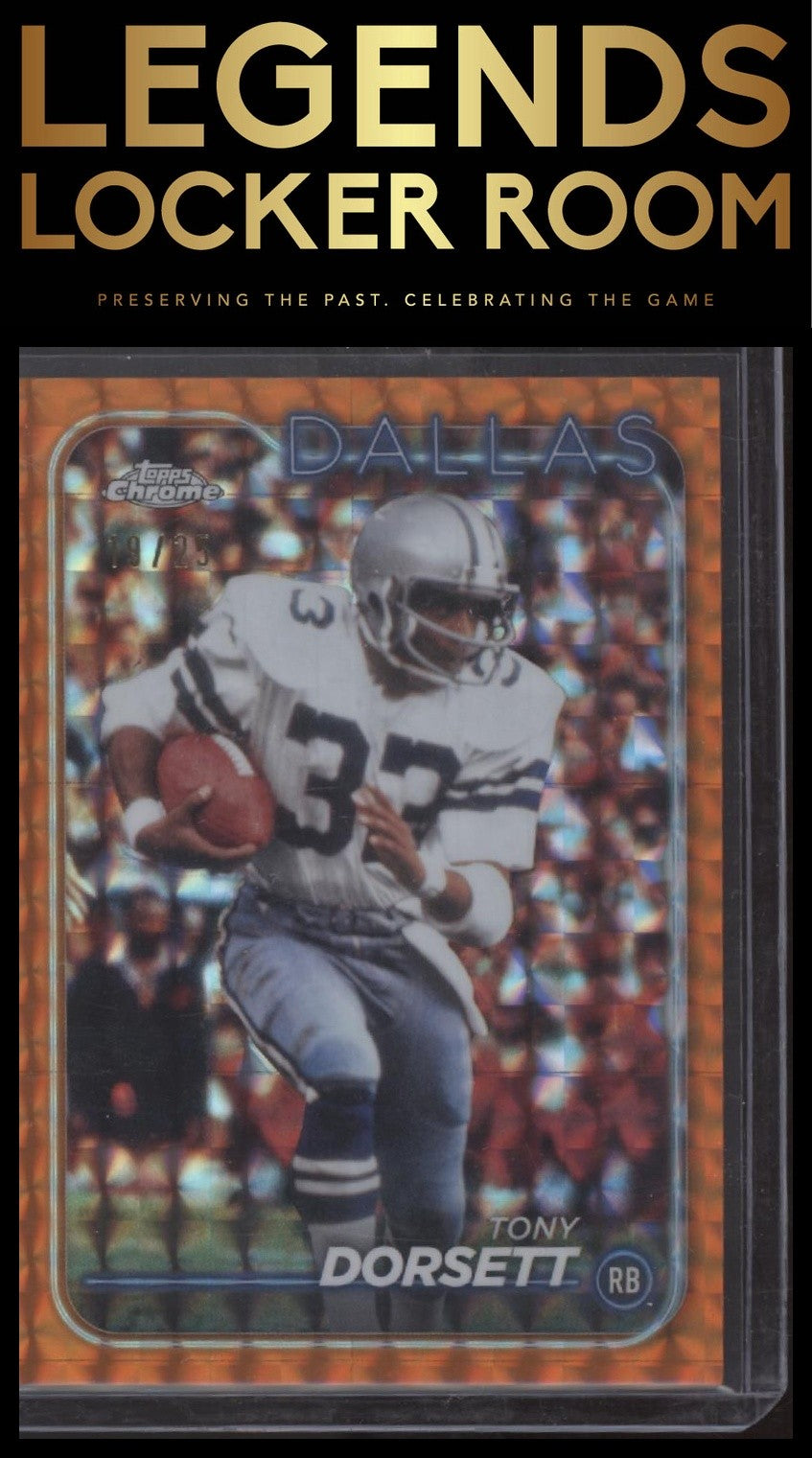 2024 Topps Chrome #40 Tony Dorsett Orange /25