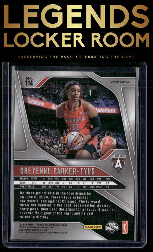 2024 Panini Prizm WNBA #114 Cheyenne Parker-Tyus Silver Prizm