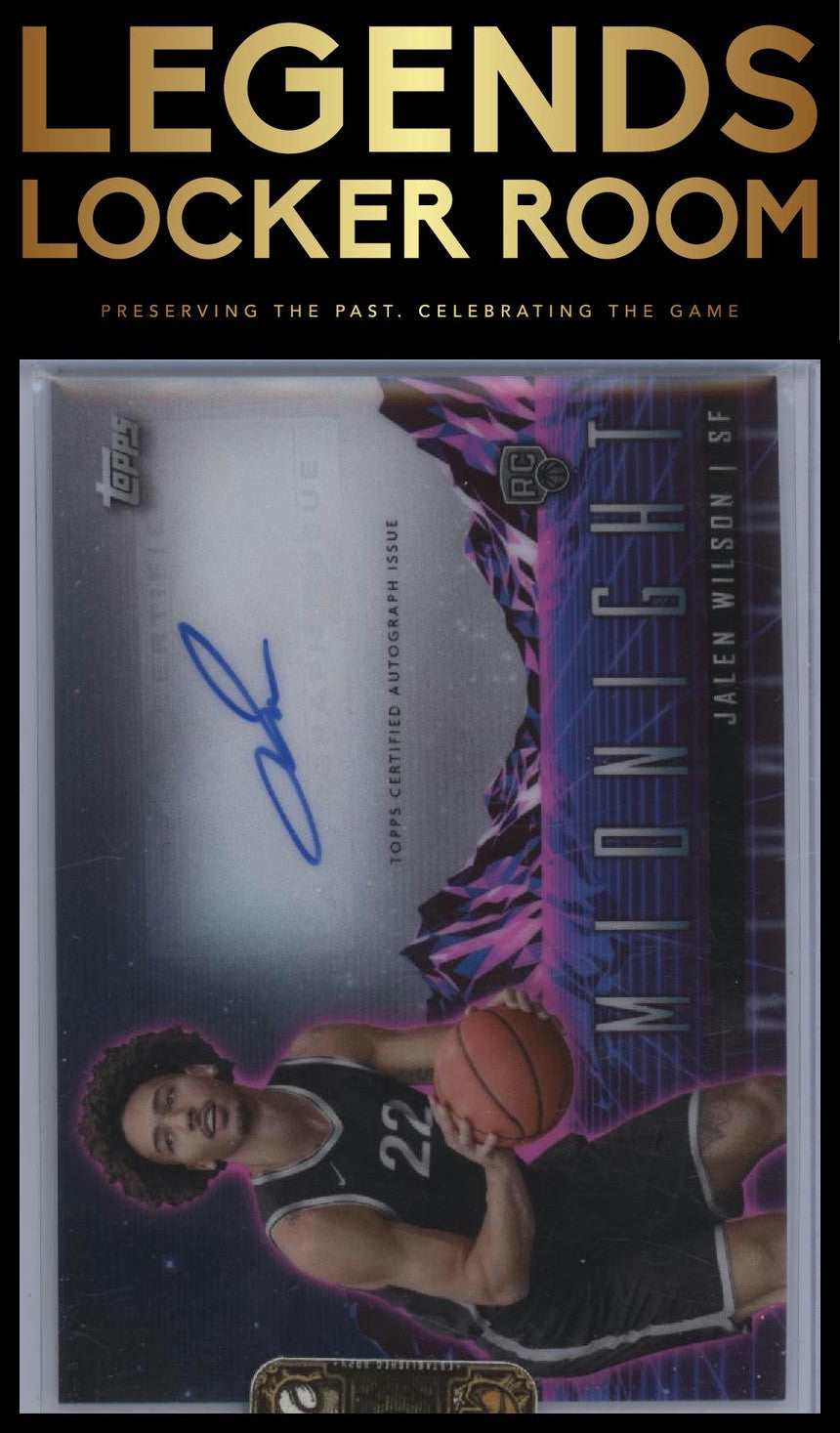 2023-24 Topps Midnight #RHS-JWI Jalen Wilson Rookie Horizon Signatures