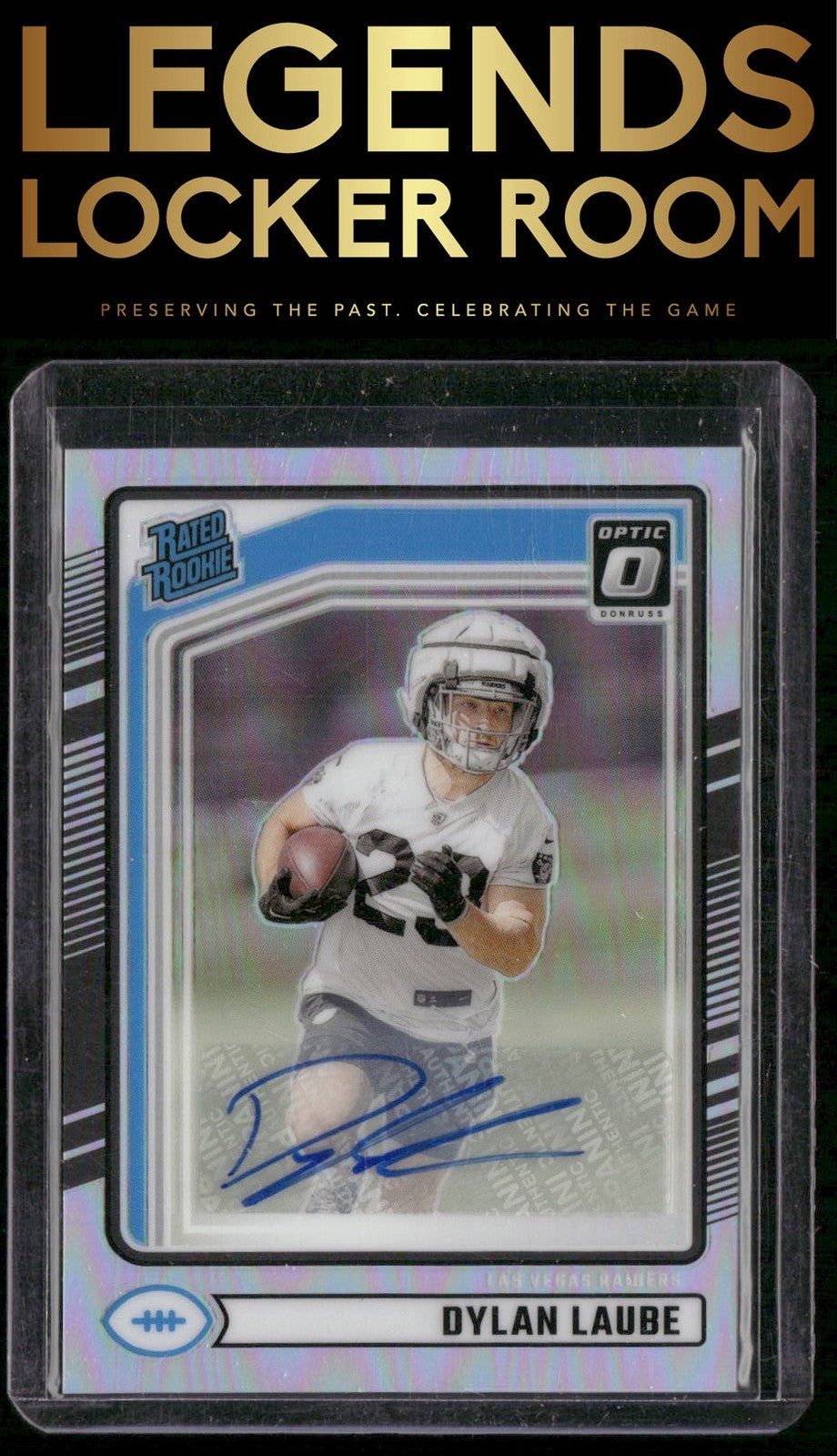 2024 Donruss #372 Dylan Laube Optic Rated Rookies Preview Autograph