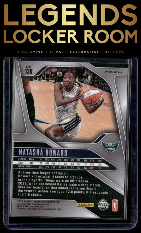 2024 Panini Prizm WNBA #130 Natasha Howard Silver Prizms