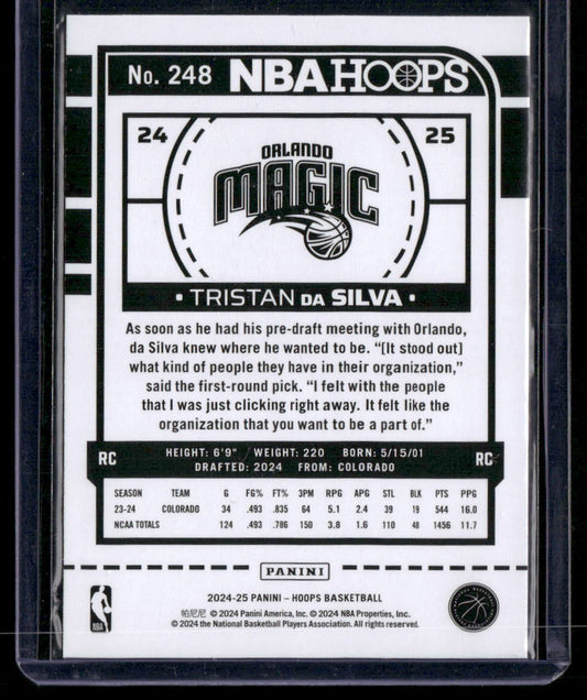 2024-25 Hoops #248 Tristan da Silva