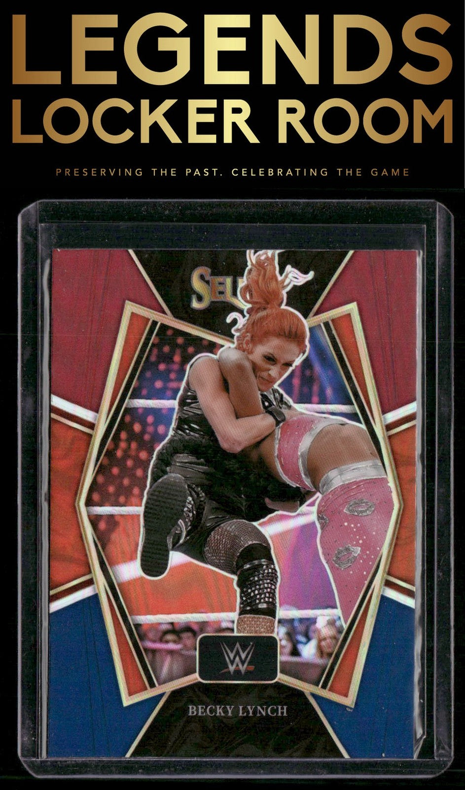 2022 Panini Select WWE #177 Becky Lynch Red and Blue