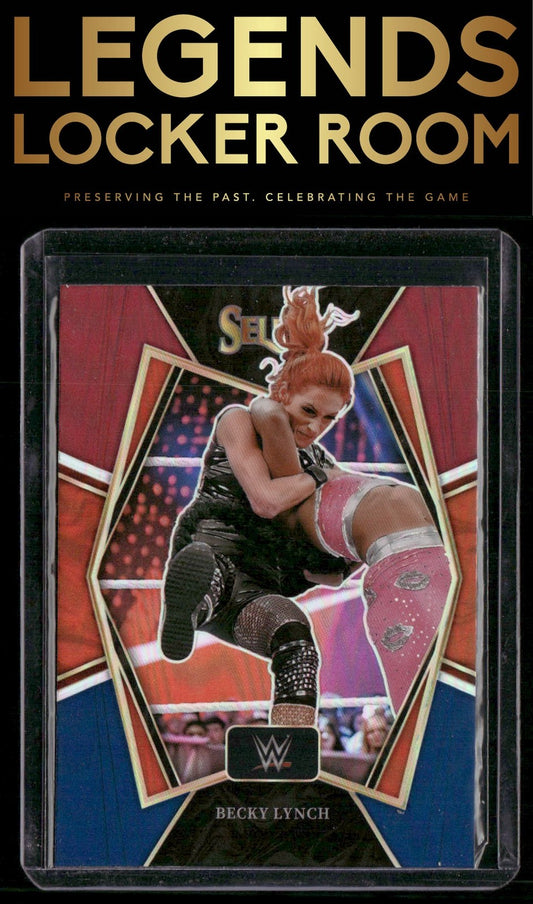 2022 Panini Select WWE #177 Becky Lynch Red and Blue
