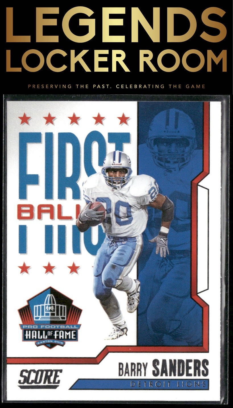 2023 Score #9 Barry Sanders First Ballot Red