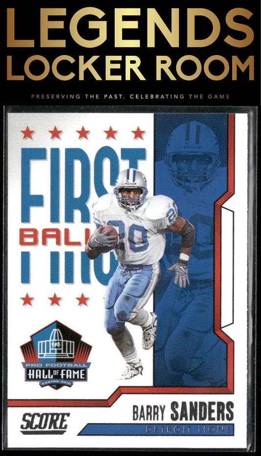 2023 Score #9 Barry Sanders First Ballot Red