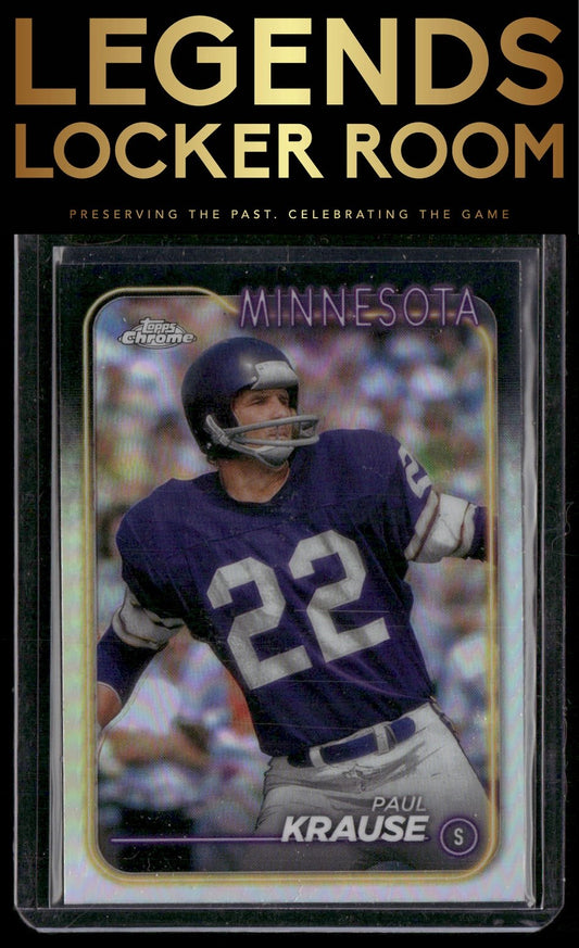 2024 Topps Chrome #118 Paul Krause Refractor