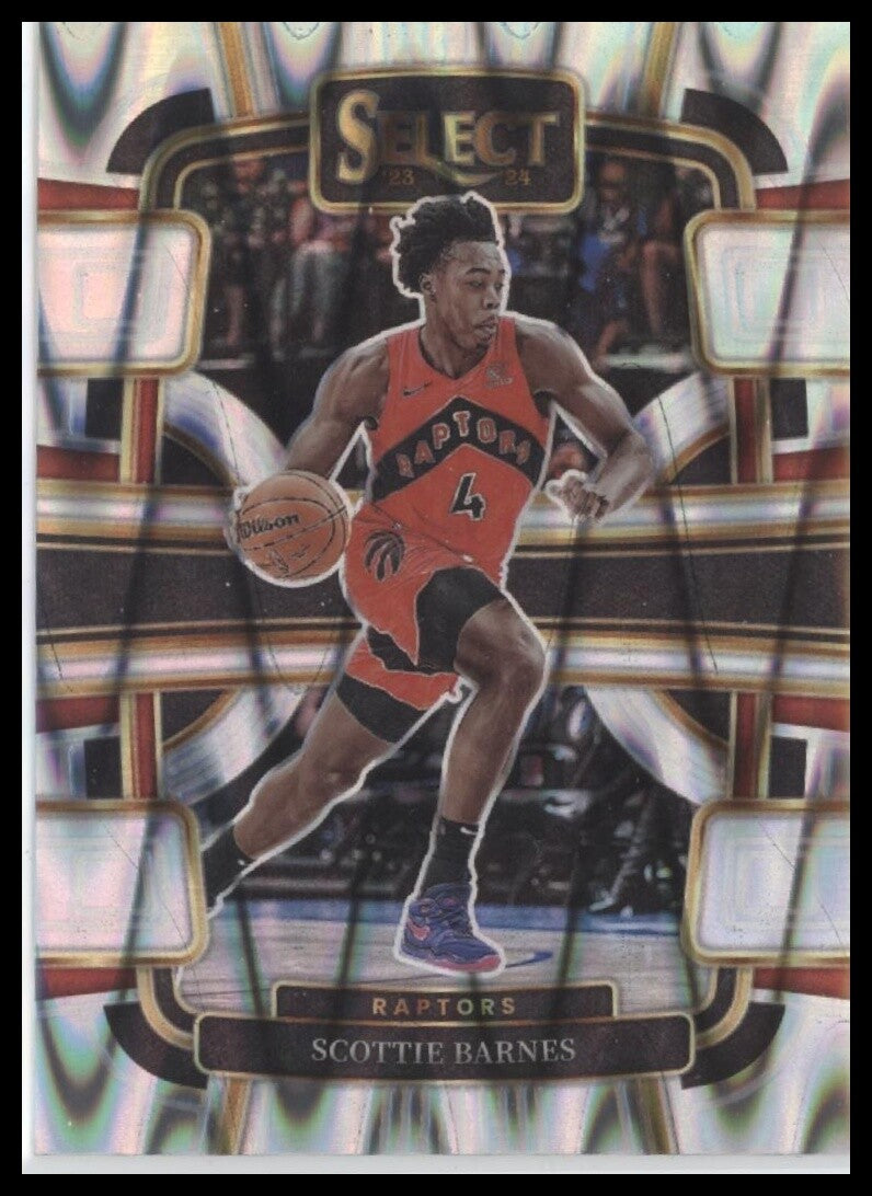 2023-24 Panini Select #54 Scottie Barnes Silver Prizms