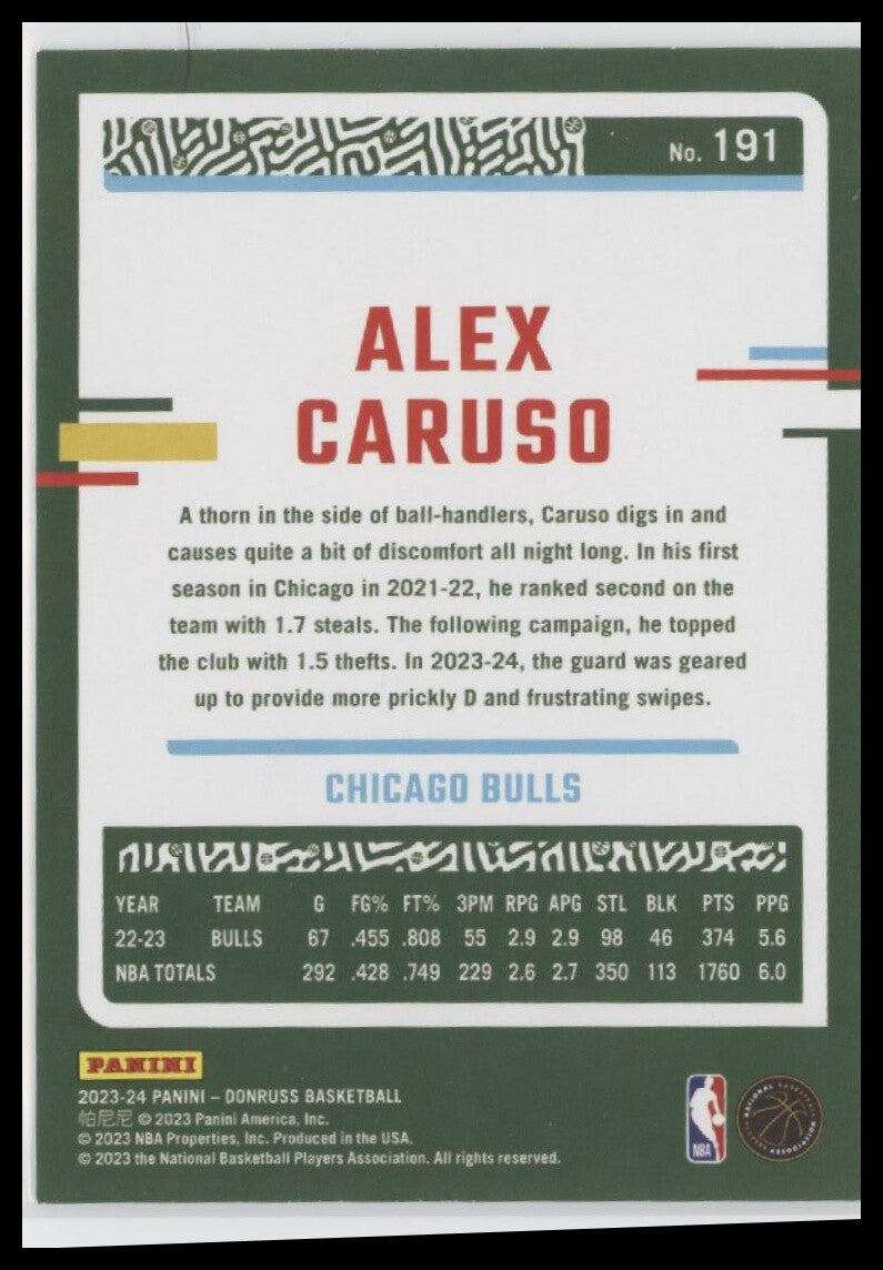 2023-24 Donruss #191 Alex Caruso