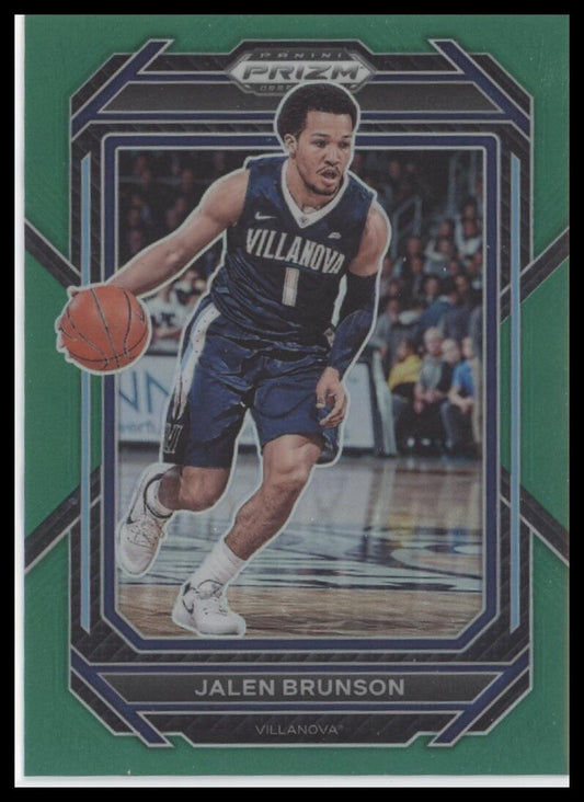 2023 Panini Prizm Draft Picks #87 Jalen Brunson Green