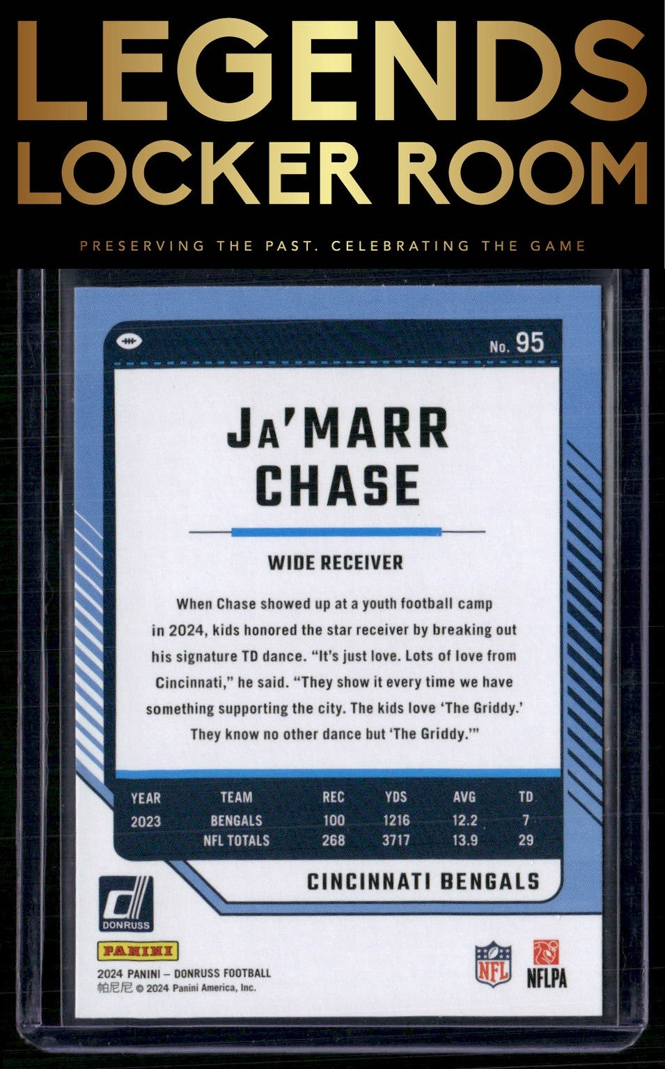 2024 Donruss #95 Ja'Marr Chase Press Proof Red