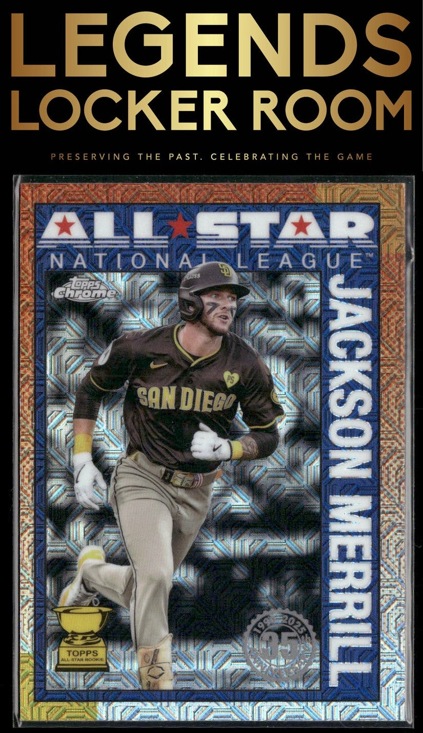 2025 Topps Jackson Merrill 1990 Topps Baseball 35th Chrome All-Stars Mojo