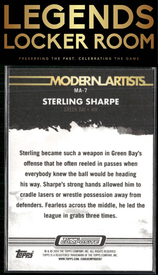 2023 Topps Composite #MA-7 Sterling Sharpe Modern Artists