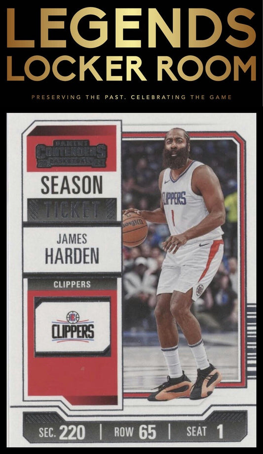 2023-24 Panini Contenders #82 James Harden Game Ticket Bronze