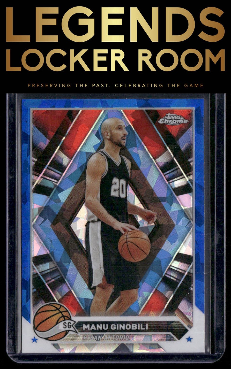 2023-24 Topps Chrome Sapphire #162 Manu Ginobili