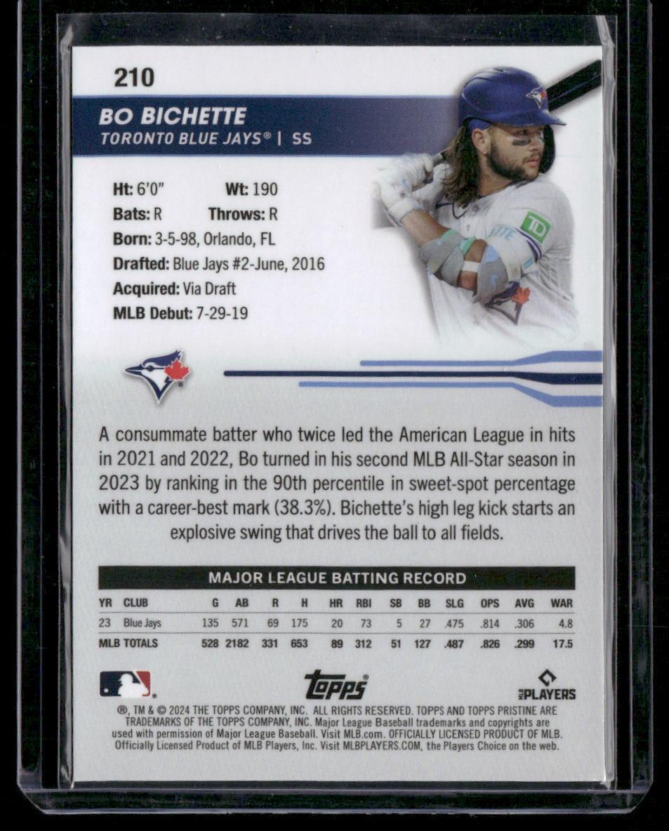 2024 Topps Pristine #210 Bo Bichette