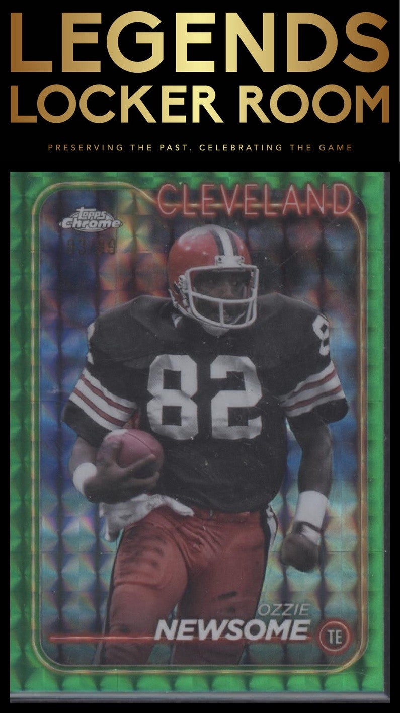 2024 Topps Chrome #31 Ozzie Newsome Green Geometric Refractor #/99