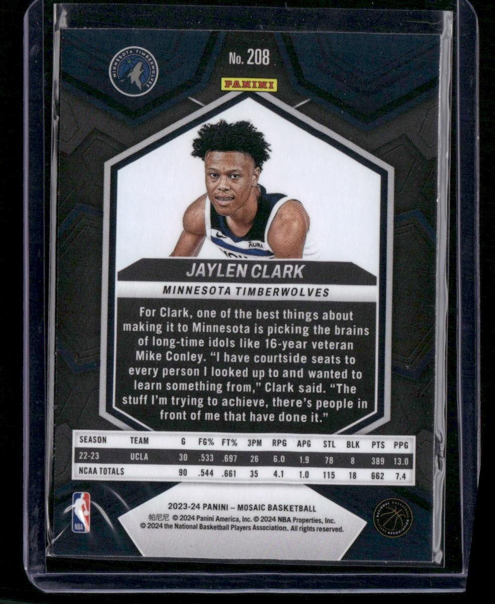2023-24 Panini Mosaic #208 Jaylen Clark