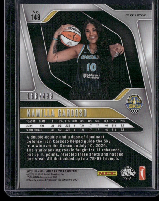 2024 Panini Prizm WNBA #149 Kamilla Cardoso Pulsar Prizms #/499