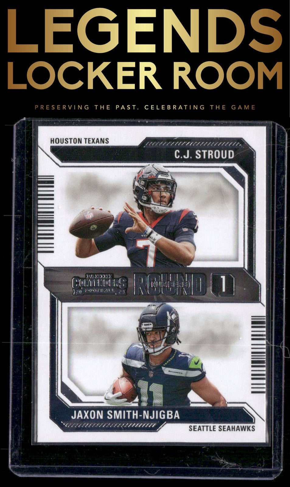 2023 Panini Contenders #4 C.J. Stroud / Jaxon Smith-Njigba Round Numbers