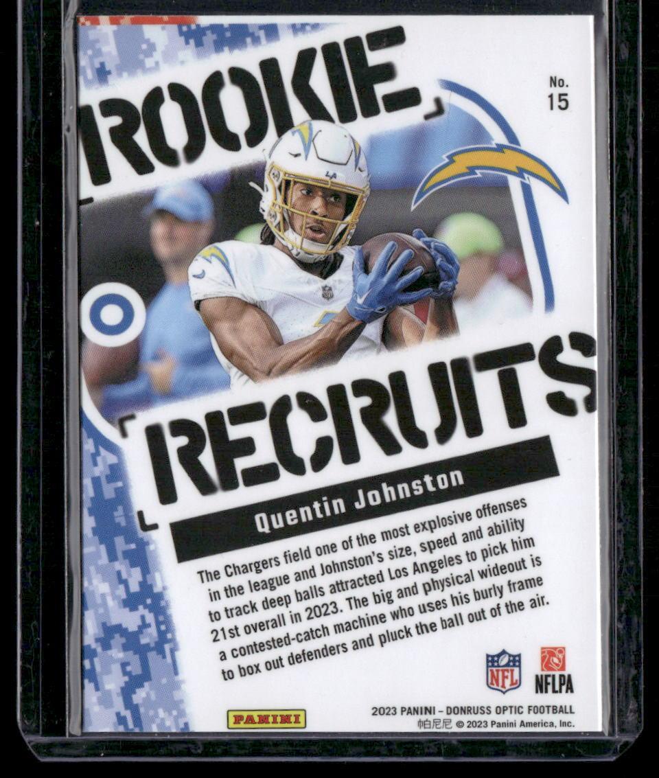 2023 Donruss Optic #15 Quentin Johnston Rookie Recruits