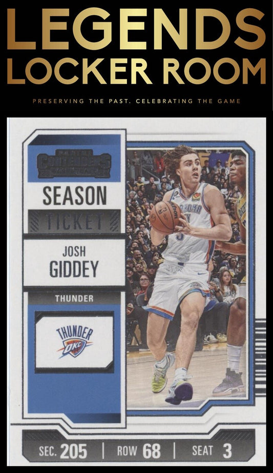 2023-24 Panini Contenders #8 Josh Giddey Season Ticket Retail