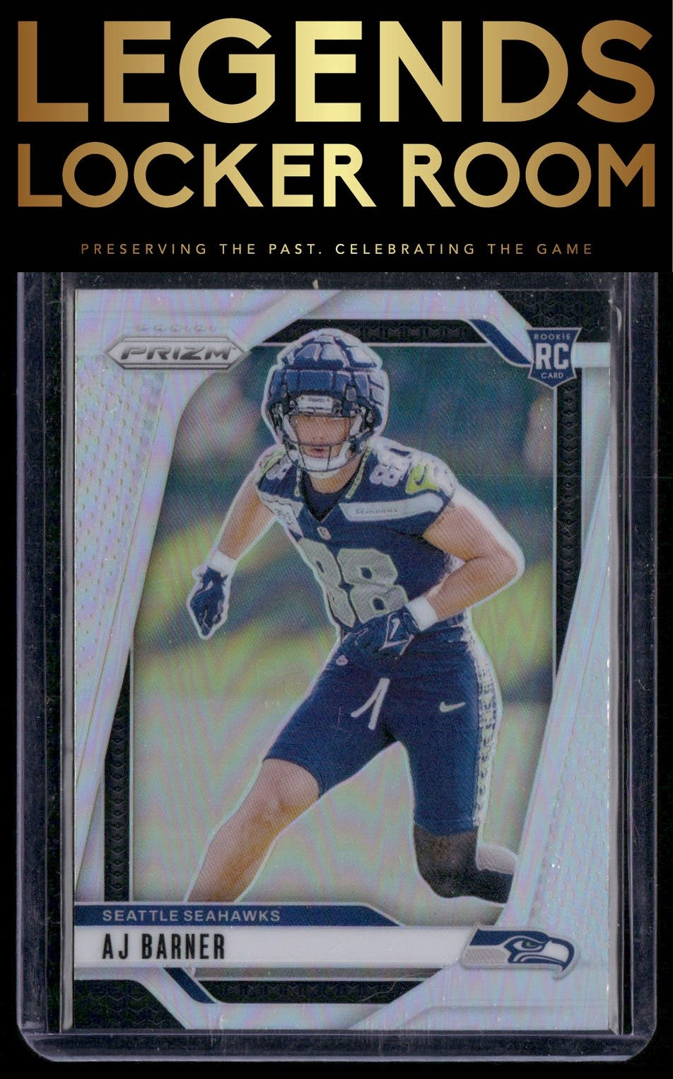 2024 Panini Prizm #304 AJ Barner Silver