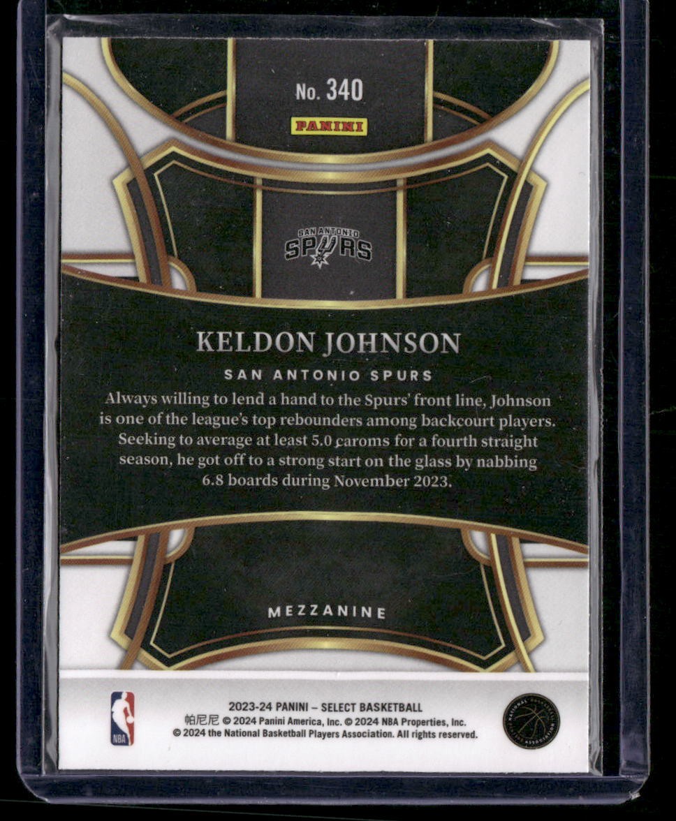 2023-24 Panini Select #340 Keldon Johnson