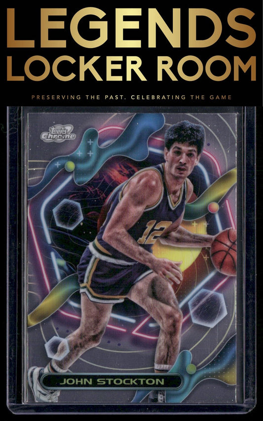 2023-24 Topps Chrome Cosmic #147 John Stockton