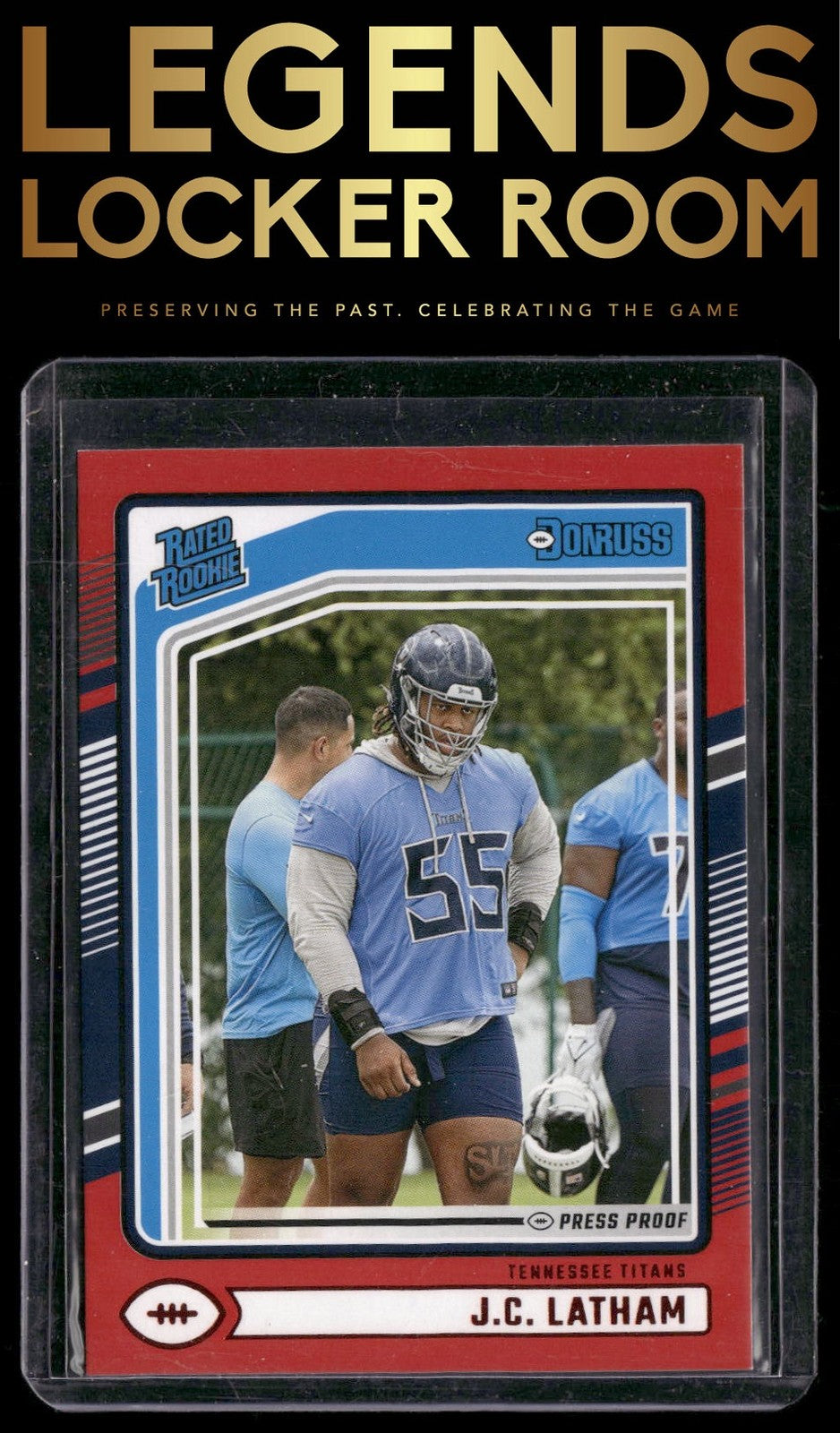 2024 Donruss #340 JC Latham Press Proof Red