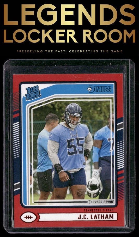 2024 Donruss #340 JC Latham Press Proof Red
