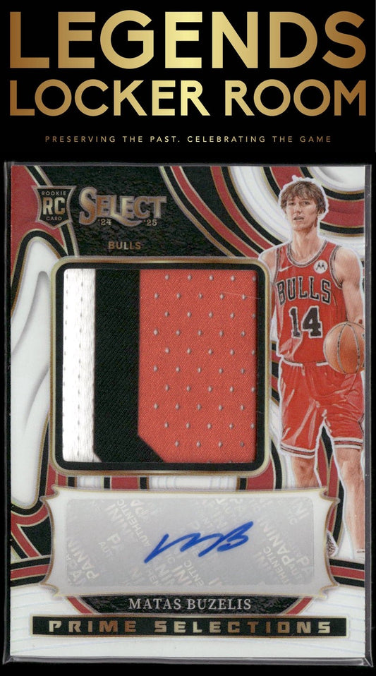 2024-25 Panini Select Matas Buzelis Prime Selections Signatures White /49